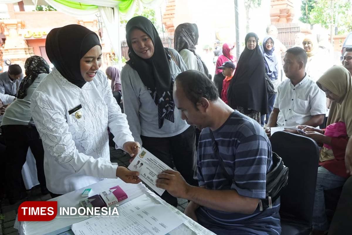 Ratusan Disabilitas Terima Bansos Pemkot Mojokerto